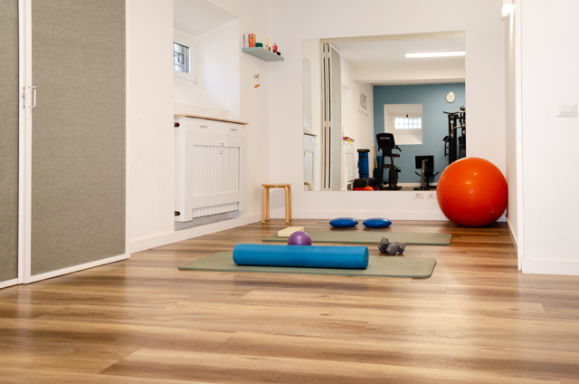 Area palestra ginnastica a terra