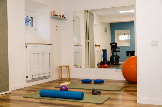 Area palestra ginnastica a terra